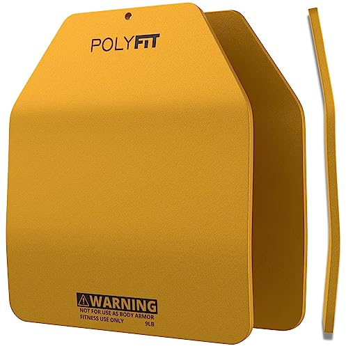 Polyfit Placas curvadas para chaleco de peso – 9 libras (par)