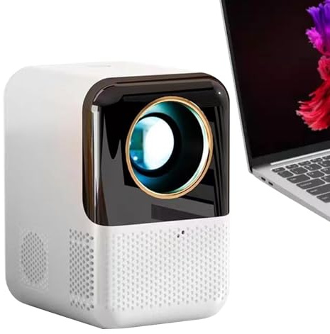 Sillas Proyector de Película Portátil, Proyector Inteligente Portátil, Proyectores Inteligentes Portátiles de Alta Definición - Suministros de Películas para el Hogar con Altavoz HiFi, Proyector