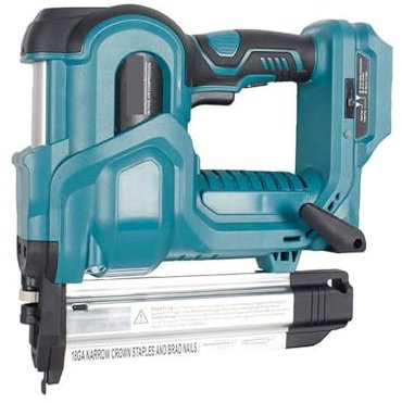 Cloueuse, Cloueur/agrafeuse Électrique Sans Fil 2 En 1, 18V, Avec 200 Pièces F50 Et 9032(K432), Compatible Avec Batterie Lithium Série B 18v Pour tapisserie et menuiserie(Blauw)