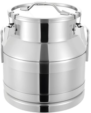12 l/20 l/30 l/40 l/60 l, en acier inoxydable, pour le transport de lait hermétique, adapté pour le stockage de divers produits liquides et solides tels que le lait (20 l)