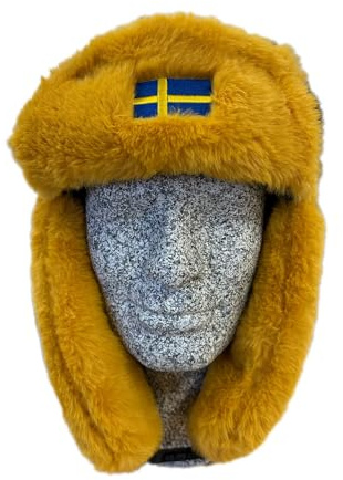 Pälsmössa Sverige, Varm Vintermössa och Skotermössa, 100% Polyester | Mjuk och skön mössa för hela vintern, perfekt vid skotertur, långa utflykter och alla riktigt kalla vinterdagar ute i naturen