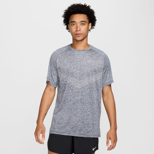 Nike Herren Dri-Fit ADV Stride Ss T-Shirt, Thunder Blue/Heather, XL