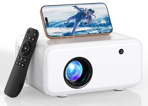 Mini Proiettore Portatile 2025 Upgraded, Visulapex V3 PRO Proiettore 12000 Lumen Supporto FHD 1080P, Zoom 50% e Focus Elettrico, Videoproiettori 5G WiFi Bluetooth per iOS/Android/TV Stick/HDMI/USB