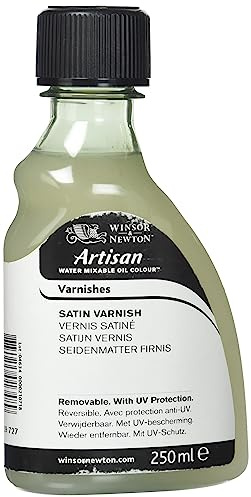Winsor & Newton Artisan 3039727 Olio – Vernice per colori ad olio miscelabili in acqua – Vernice satinata, flacone da 250 ml