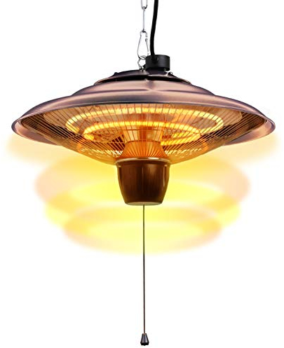 DONYER POWER Outdoor Heaters for Garden Electric Patio Heaters Halogen Heater Ceiling Mounted for Indoor or Outdoor Use