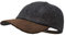 Borges & Scott Munro Baseball Cap - 100% Wolle - Harris Tweed – Schirm aus Nubuk Leder - Mitternacht