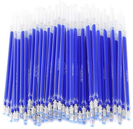 214 100 ricariche per penne cancellabili a caldo, in pelle blu, marcatore per tessuto scomparso, per trapuntatura, cucito e sartoria