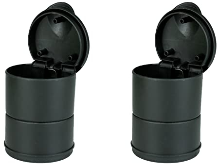 2 Pcs Portable Car Cigarette Ashtrays Smokeless Car Cigarette Ash Ashtrays Self-Extinguishing Ashtrays for Cars Auto Truck