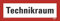 3 Stück – Aufkleber Brandschutzzeichen „Technikraum“ Hinweis Brandschutz Sticker Folie selbstklebend | 21 x 7,4 cm Made in Germany