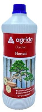 Concime Liquido Specifico per Bonsai con Tappo Dosatore 1 kg, Formulazione Concentrata adatta alle Principali Specie di Bonsai da Interno e da Esterno, AGRIDA