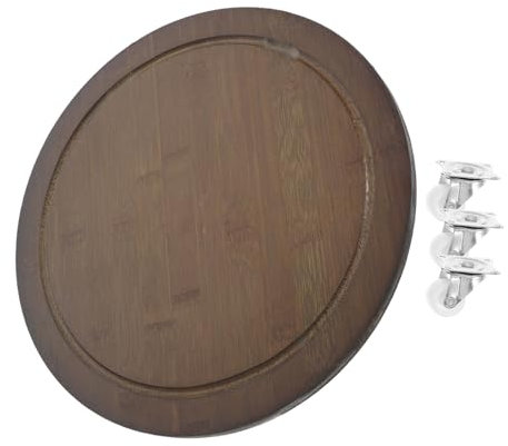 ROMISBABA Déplaceur De Bac à Fleurs Rond sur roulettes Support pour Plantes Bois Chariot De Jardinière pour Usage Intérieur Et Extérieur