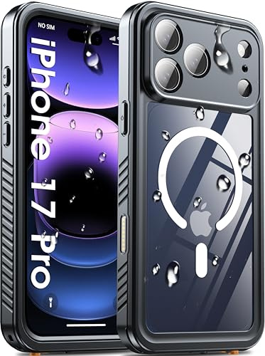 Oneagle for iPhone 17 Pro Case Waterproof [Fit for MagSafe], 360° Full Body Rugged [IP68 Underwater][Built-in Screen Protector & Lens Protector][12FT Mil-Grade Shockproof] Phone Case for iPhone 17 Pro