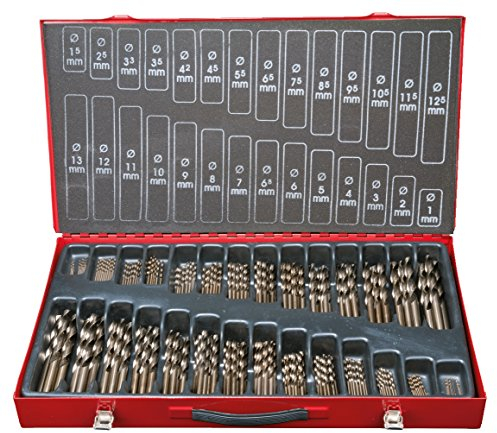 KS Tools 330.3650 HSS-G Co 5 Spiralbohrer-Satz, 230-tlg., 1-13mm