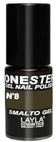 Layla Cosmetics One Step Gel Nagellack, anthracite, 1er pack (1 x 0.005 L)
