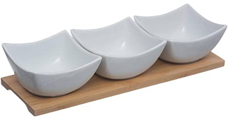 Secret de Gourmet - Set di 4 pezzi in porcellana e bambù