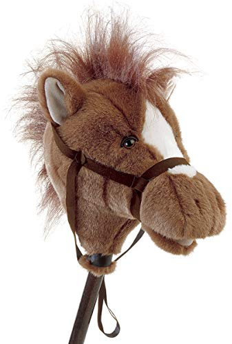 Mary Meyer Hobby Horse Toy Easy Ride 'Um Stick Horses with Galloping and Neighing Sounds, 33-Inches Tall, Brown