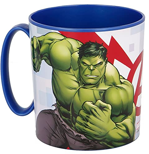 Gold1 Kids Character Licence Mug 350ML Drinking Re-Usable Plastic Cup Microwave Safe (Avengers Thunder)