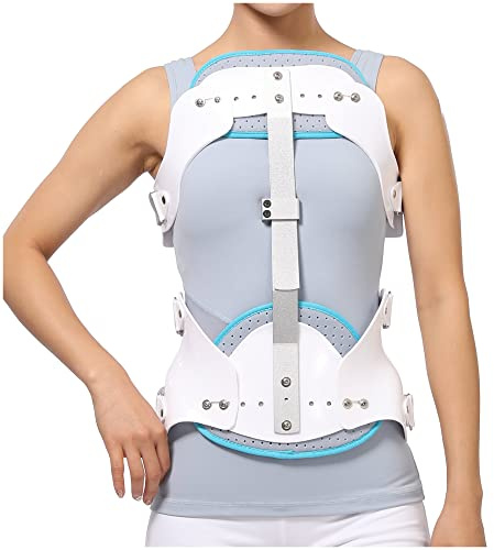 Soporte espinal Fijo toracolumbar, Soporte de Espalda Ligero y Ajustable para cifosis, osteoporosis, escoliosis Leve y Soporte posquirúrgico, jorobado