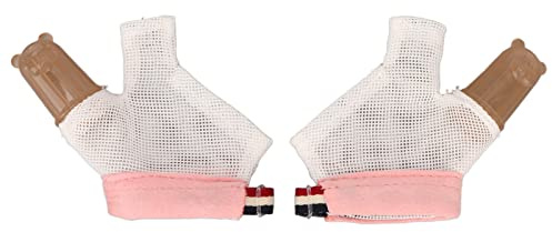 Guantes Antisucción para Bebés - Protector de Pulgar Ajustable y Suave, Tratamiento para Dejar de Chuparse el Dedo, Ideal para Niños con Hábito de Succión (Color Rosa)