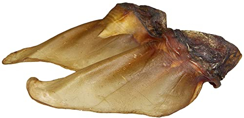 Schecker Dörrfleisch - Rinderohren mit Muschel - naturbelassen - luftgetrocknet - fettarm - 10 Stück