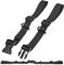 Verstellbarer Brustgurt für Rucksack, 1 Pack, in Schwarz, für Kinder bis Erwachsene, für 10 - 55 cm Brustgurtbreite, zum Nachrüsten von Wanderrucksack, Schulranzen, Rucksackriemen Gurt oben Backpack