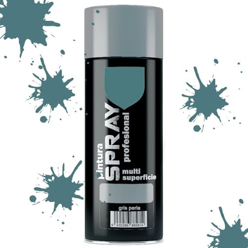 MORE FREE Pintura Spray Gris Perla de 400 ml Adecuado para las Superficies de Metal, Madera y Plástico Pack de 1 Unidad