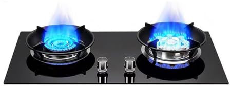 Cuisinière À Gaz 2 Brûleurs, Cuisinière À Gaz 5,2 KW, Cuisinière De Comptoir De Cuisine, Minuterie Indépendante Des Deux Côtés, Avec Protection Contre Les Flammes, For À Domicile(NG)