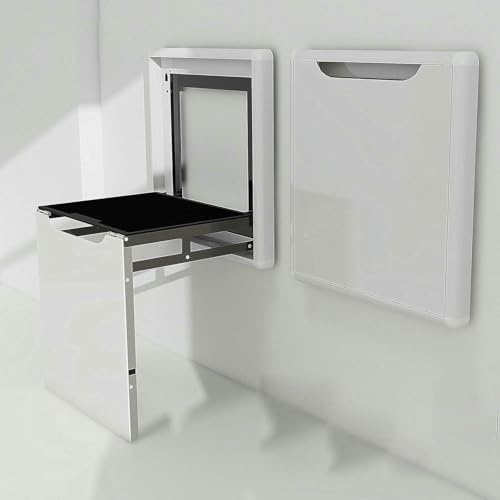 YYLMKMFC Taburete for Cambiar Zapatos de Metal montado en la Pared, Asiento Plegable con Almohadilla Suave, Silla Plegable, Taburete Oculto Multifuncional, sillas(A,Without armrest)