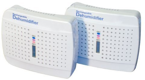 Rechargeable Mini Dehumidifier - 2 Pack Set - Car or Caravan