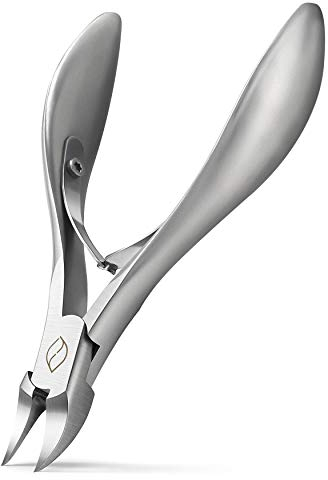FERYES Präzision Nagelschere für tief Eingewachsene Fußnägel aus Edelstahl für Dicke und durch Pilzbefall Nagelzange