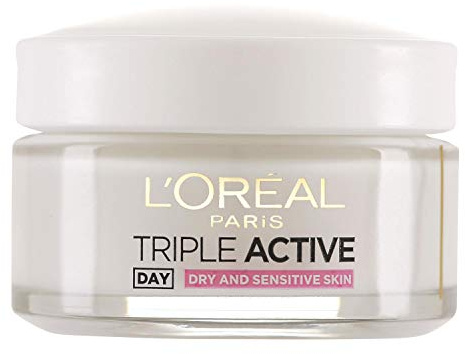 L'Oréal Paris, dagkräm för torr och känslig hud, Triple Active, 50 ml