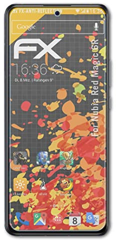 atFoliX Screen Protector compatible with RedMagic 6R Screen Protection Film, anti-reflective and shock-absorbing FX Protector Film (3X)