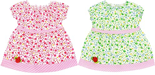 Diealles Shine 2er-Pack Puppenkleidung 35-43CM für New Born Baby Puppen, Puppenzubehör Puppenkleider für 14-17 Zoll Baby Puppen