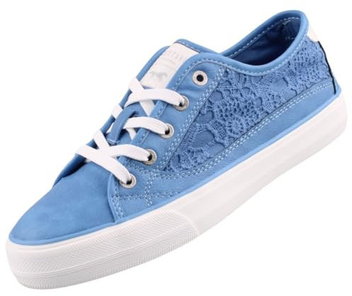 Mustang Damen Sneaker Blau, Schuhgröße:EU 37