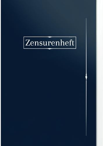 Zensurenheft: Das praktische Notenheft für Lehrkräfte - Lehrer Notenbuch im DIN A4 Format