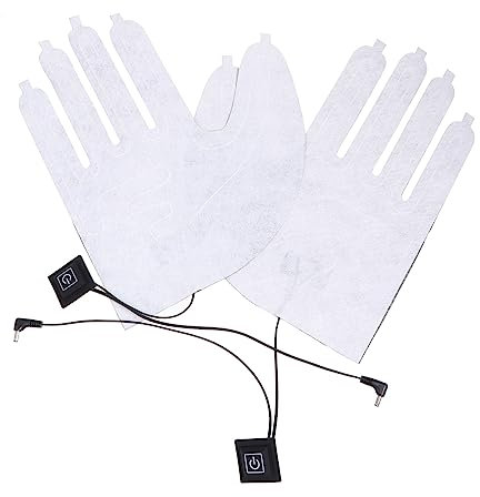 Anneome Thermohandschuhe für Herren Damen Wiederaufladbare Akkuhandschuhe Wärme Akkuhandschuh Heizkissen Akku Heizkissen für Handschuhe Akkuhandschuhe Heizkissen Set