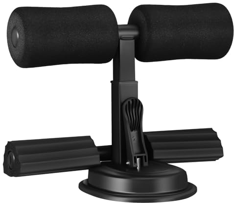 Yardwe Adjustable Sit up Bar with Suction Cups Portable Abdominal Aid for Home Core Exercise Sit Ups Push-Ups Planks Fitness Equipment