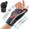 Rakiie Thumb Splint Right Hand, Wrist and Thumb Brace with 3 Metal Splints & 2 Adjustable Straps, Breathable Thumb Support for Arthritis, Tendonitis, Sprain, Hand Support for Men & Women, Gray S/M