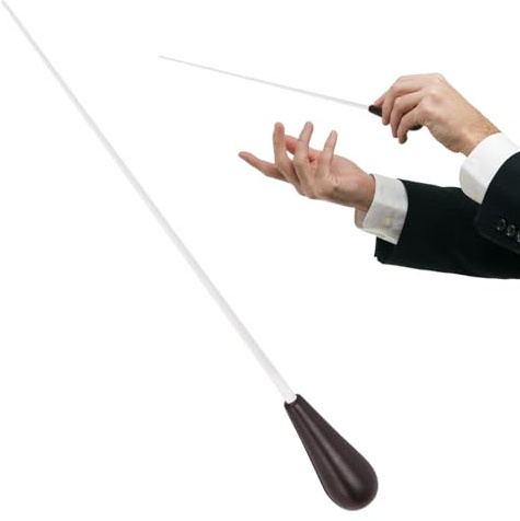 Konduktör Baton | Trähandtag musikpinne - nybörjarkonduktör Baton | för lärare studenter Majorette marschband konsert orkester scenframträdande
