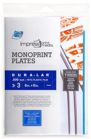 Grafix Impress Monoprint Plate, 6 x 8 in, Pack of 3