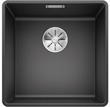 BLANCO SUBLINE 400-F 523475 Diskho, Grå, 50 cm Unterschrank