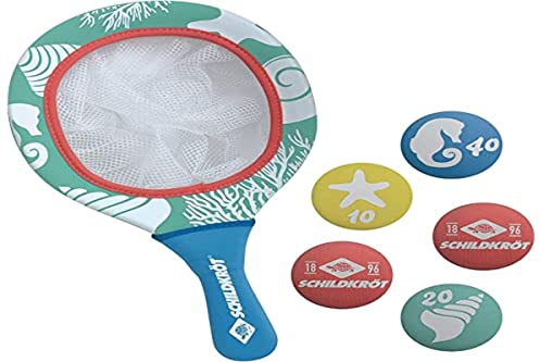 Schildkröt® Neopren Diving Game Catch, beinhaltet 1 Kescher und 5 Tauchgewichte in verschiedenen Farben und Gewichte, Förderung der Reaktionsgeschwindigkeit unter Wasser, Tauchspaß für Kinder, 970295