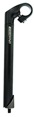 UPANBIKE 25.4mm Bike Handlebar Stem 22.2mm Bicycle Stem Gooseneck Shape 40mm 80mm Stem Length 150mm 180mm 220mm For Mountain Bike, Road Bike(40mm*220mm*30°,black)