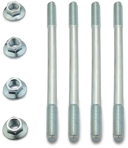 Easyboost 4 Goujons de Cylindre M7 x 110mm pour Derbi Euro 3-4 et MBK Nitro Aerox Mach-G Jog-R Ovetto Neo's Moteur Minarelli Horizontal