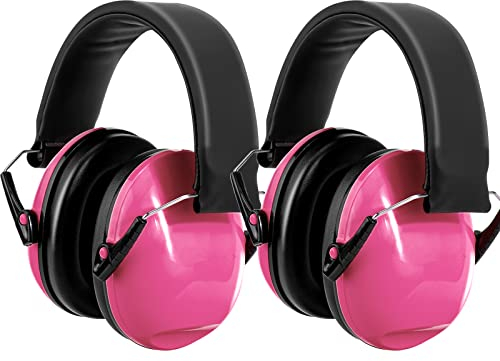 BraveKoi Casque Anti-Bruit Enfant Lot de 2, SNR 32dB/NRR 27dB Casque Anti Bruit Pour 3-16 ans Enfant Etudiant, Casque Antibruit Pour l’Autisme, Dormir, Étudier, TDAH, Feux d’Artifice, Concert