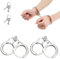 EIHI 2 Piezas Esposas De Metal con 4 Llave, Esposas Juguete Niños, Esposas Policia Disfraz, Esposas Policia Profesionales del Juguete Falso Accesorios De Disfraz Juegos De Roles