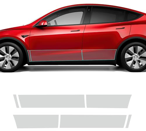 FDAIUN PPF Lackschutzfolie für Tesla Model Y 2020 2021 2022 2023 TPU PPF Folie Schutzfolie Transparent Zubehör (Untere Tür)