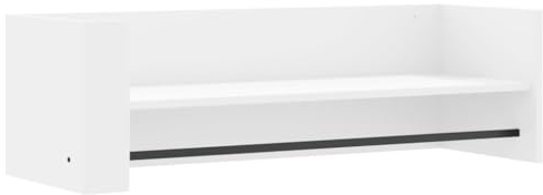 vidaXL Vägghylla vit 100x35x30,5 cm konstruerat trä, väggförvaring, kubhylla, bokhylla, förvaringshylla, kubhyllor, bokhyllor, svävande hylla