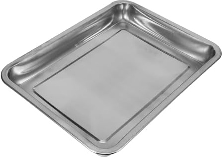 SUPVOX Bañera De Acero Inoxidable para Loros Palomas y Periquitos Recipiente para Ducha De Palomas Limpieza De Jaulas De Aves