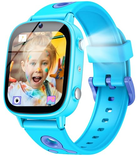Orologio Smartwatch Bambini per Fotocamere Torcia: Orologi Giocattoli Bambino con 26 Giochi Contapassi Calorico Musicale Sveglia Giocattoli Educativi per Ragazzo e Ragazzi dai 2 ai 14 Anni Regalo